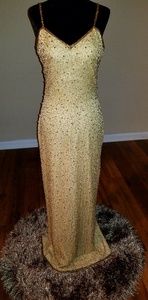 Gold Beaded Vintage SCALA Dress